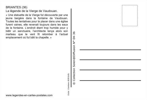 La légende de la Vierge de Vaudouan