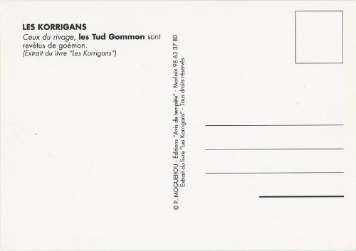 Les Tud Gommon, Korrigans du Rivage